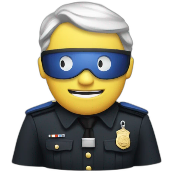Macron police emoji