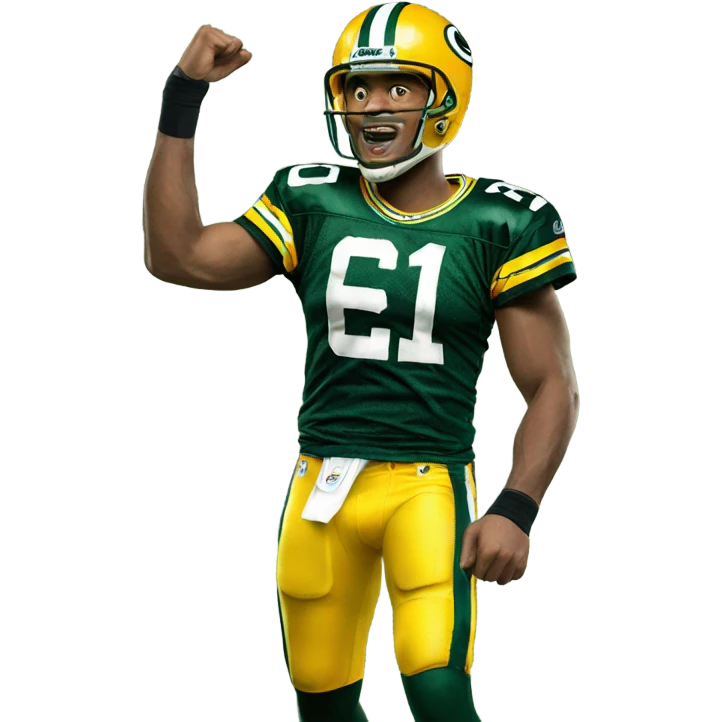 Green Bay Packer winning emoji