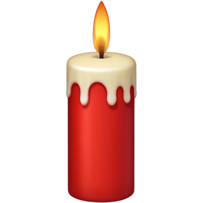 Scarlet candle emoji