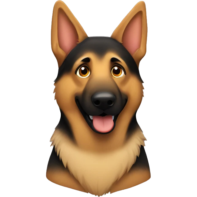 stuffed german shepherd  emoji