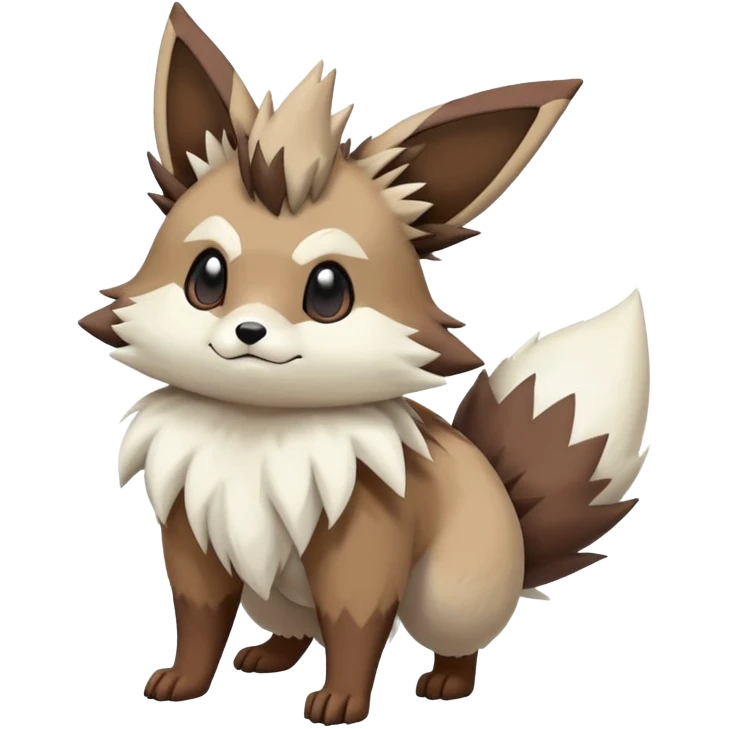 zigzagoon-Eevee-linoone-furret-Fakémon-hybrid-creature (full body)  emoji