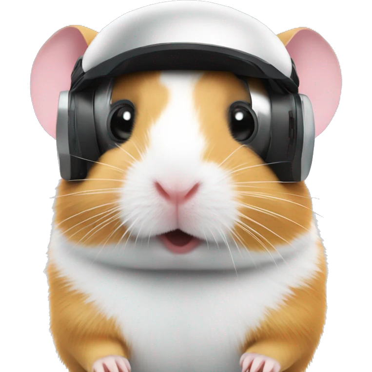 full body hamster in vr headset christmas emoji