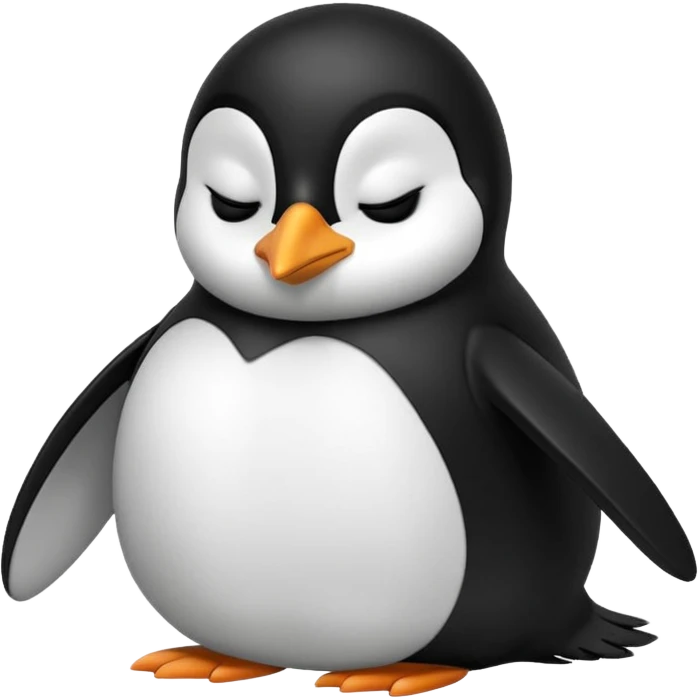 Linux, Tux, Sleeping emoji