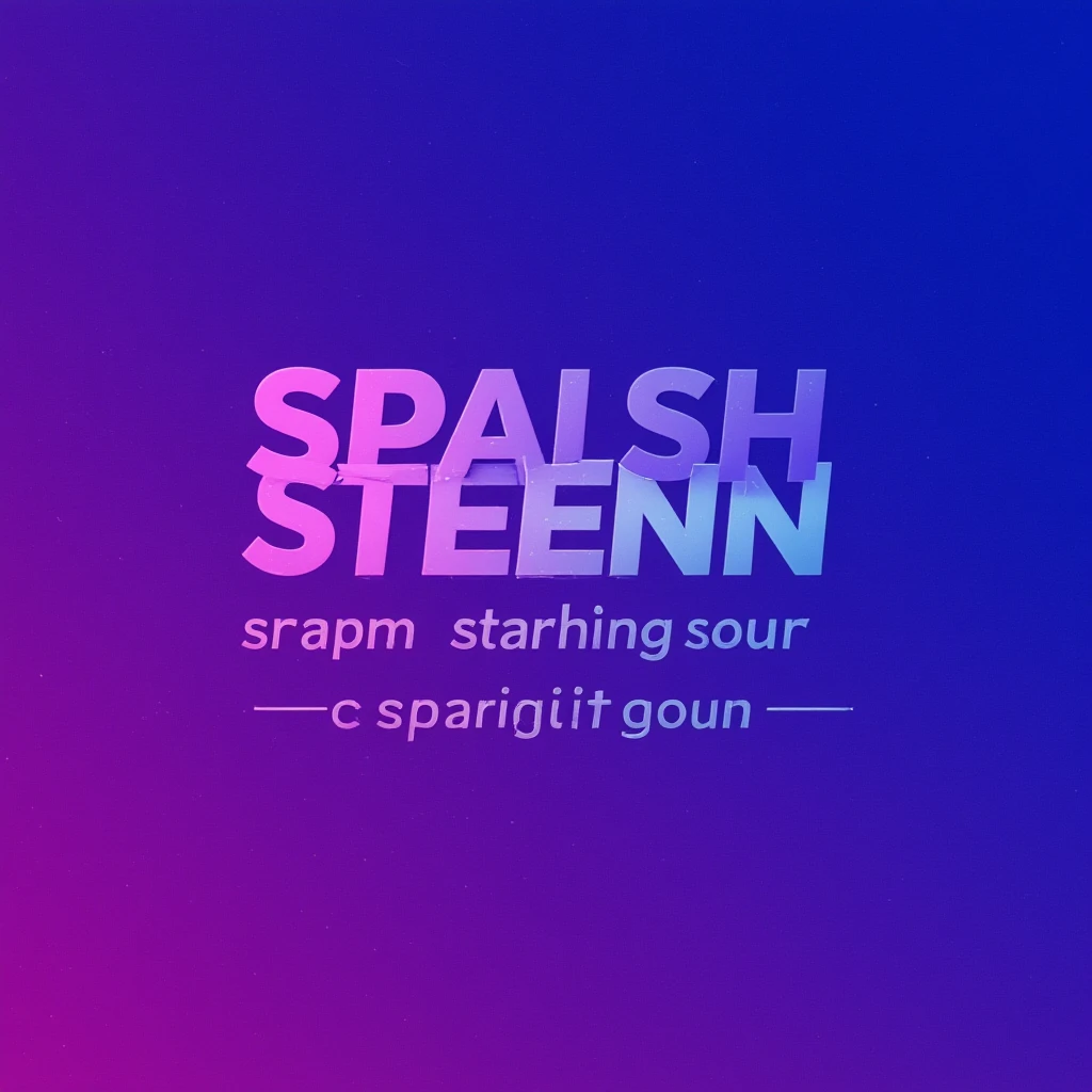 cybernetic cyberpunk [color gradient- lavender-blue] SPLASH TEXT that reads "stream starting soon" emoji