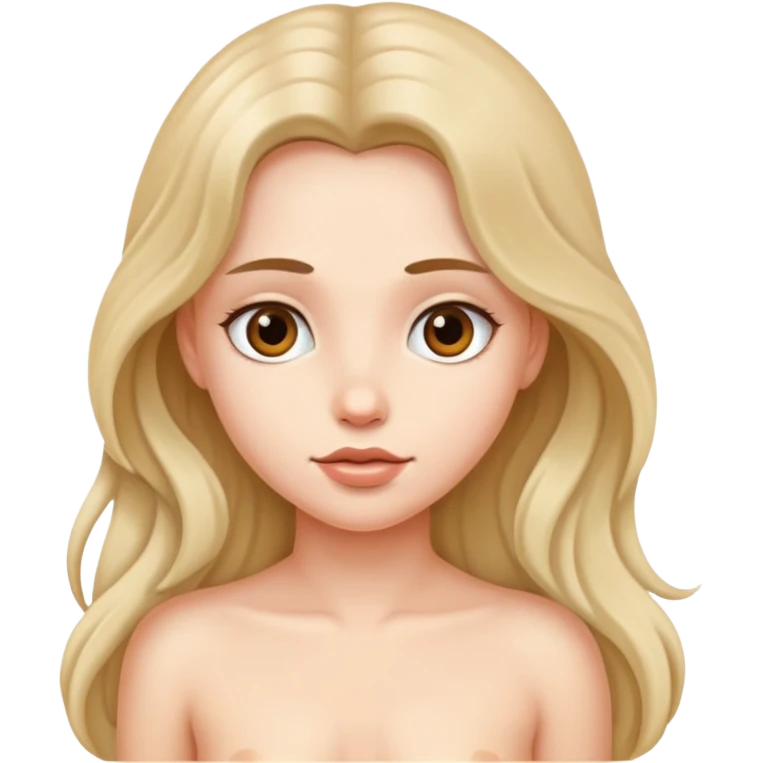 Голая девушка  emoji