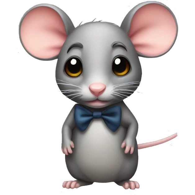 rat with a bow emoji