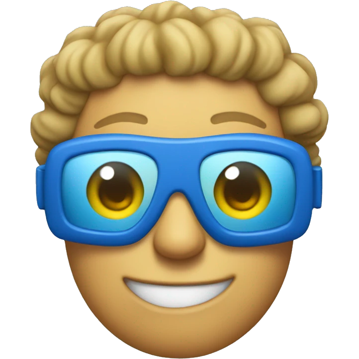 spong wearing blue goggles emoji