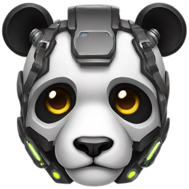 cyborg panda emoji