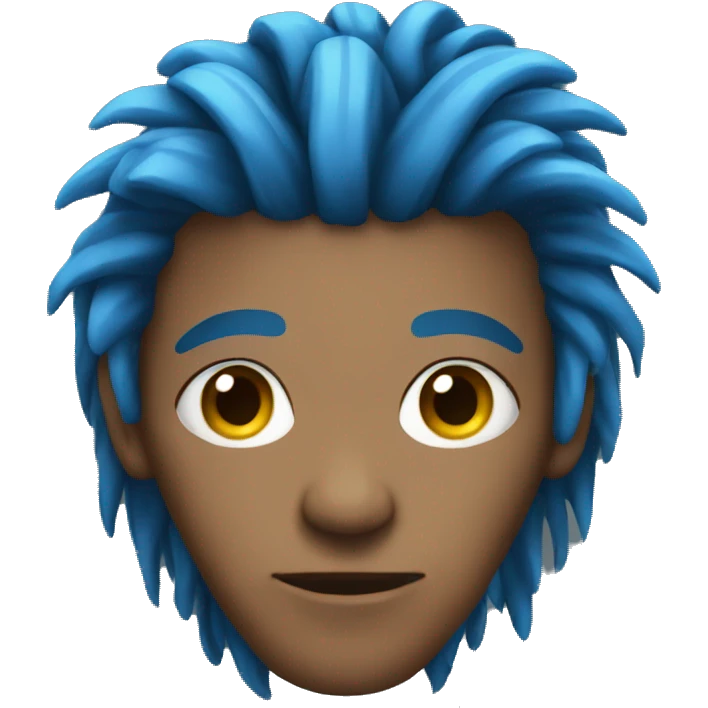 blue dreadlocks emoji