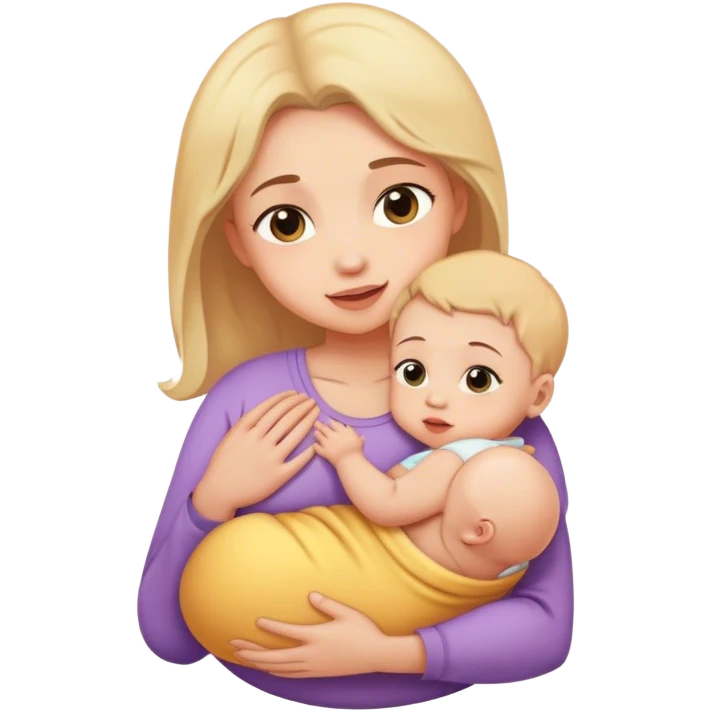 A baby in mother's arms emoji