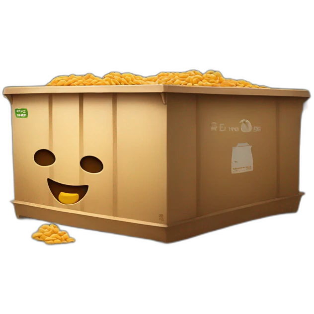Panera bread in a dumpster emoji
