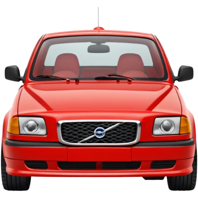 Красная вольво тягач emoji