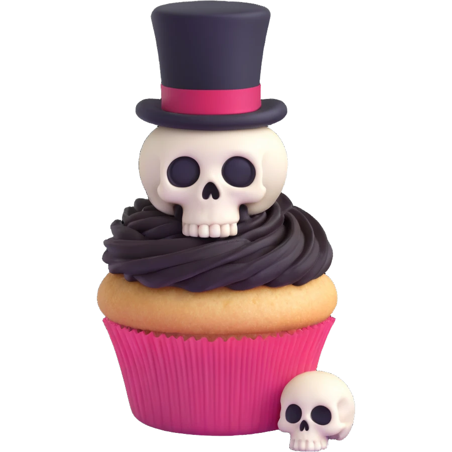 gothic cupcake emoji