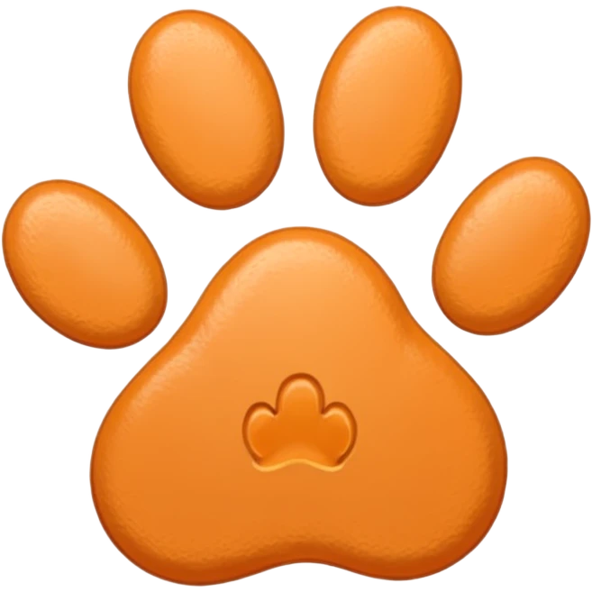 a very light pale pastel orange #ffbe8c pawprint emoji