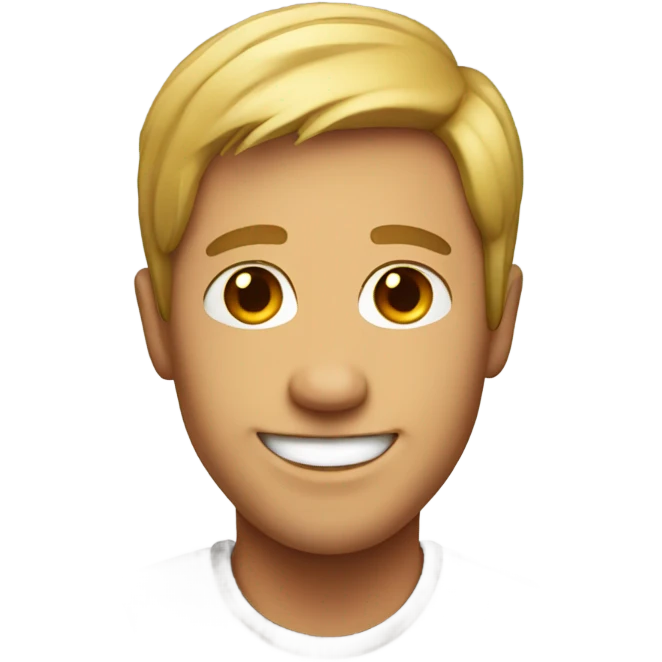 smiling portrait of a male/female emoji