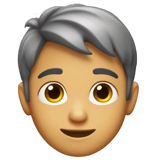 A cute boy emoji