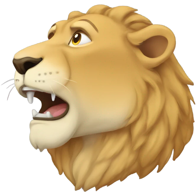 Snoring lions emoji