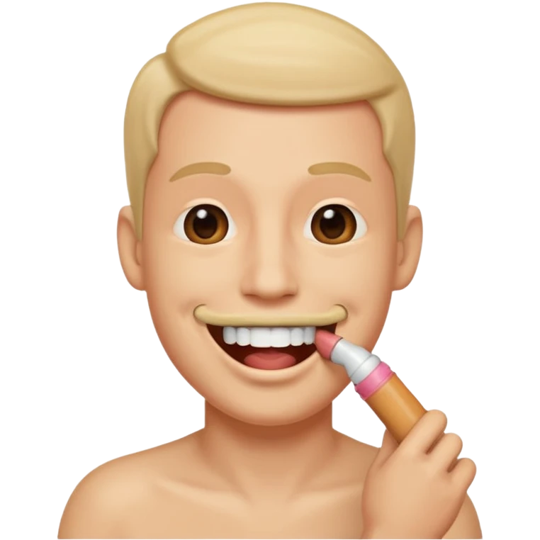 Penis in mouth emoji