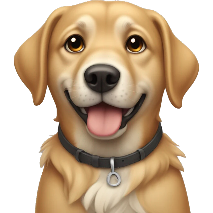 Ein hund am ganen emoji