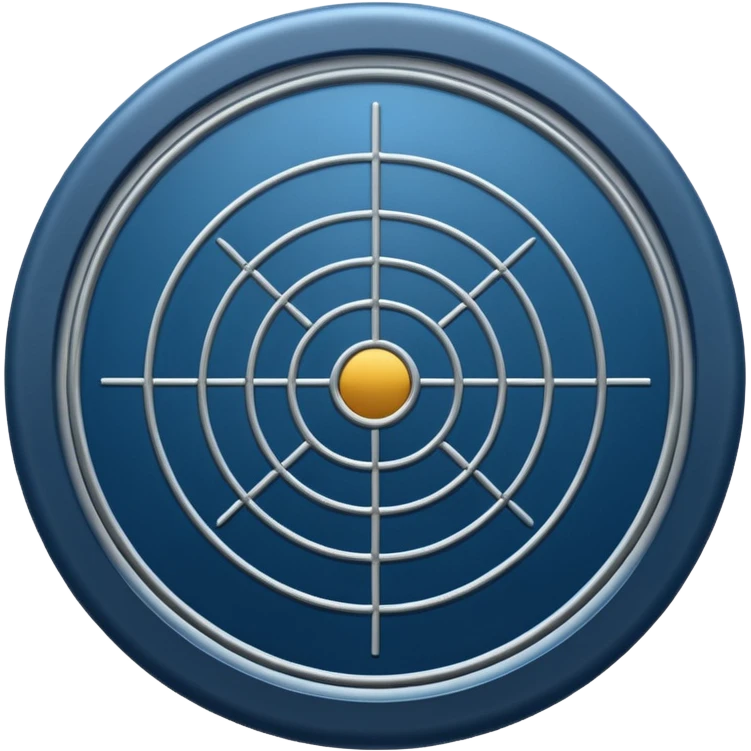 Military radar in hakka color emoji