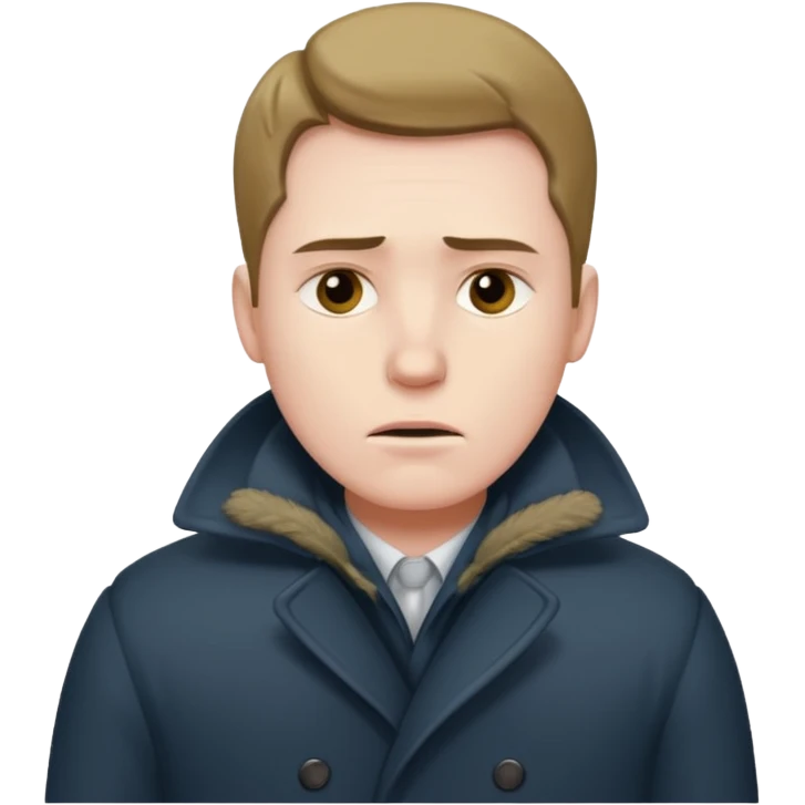 man feeling cold emoji