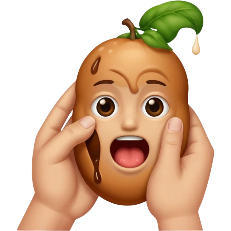 A hand flickig a booger emoji