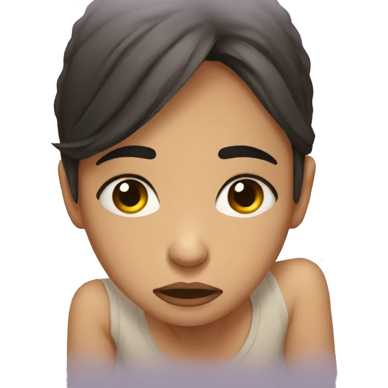 crying sad young woman emoji