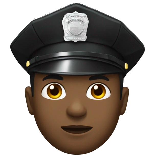 Black police officer named Pierson emoji