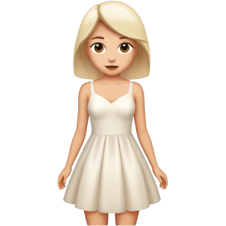 white dress emoji