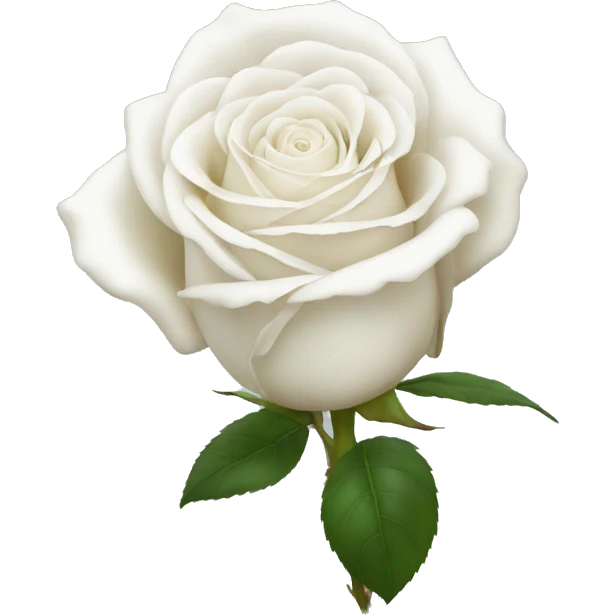 white rose  emoji