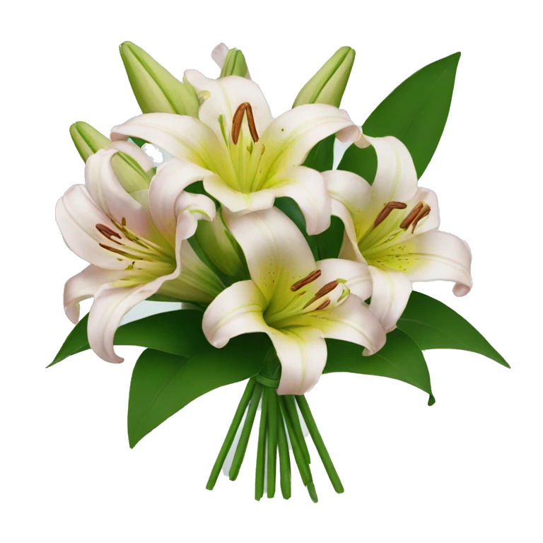 A bouquet of lilies emoji