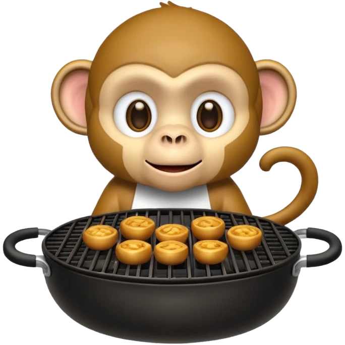 Monkey on a grill emoji