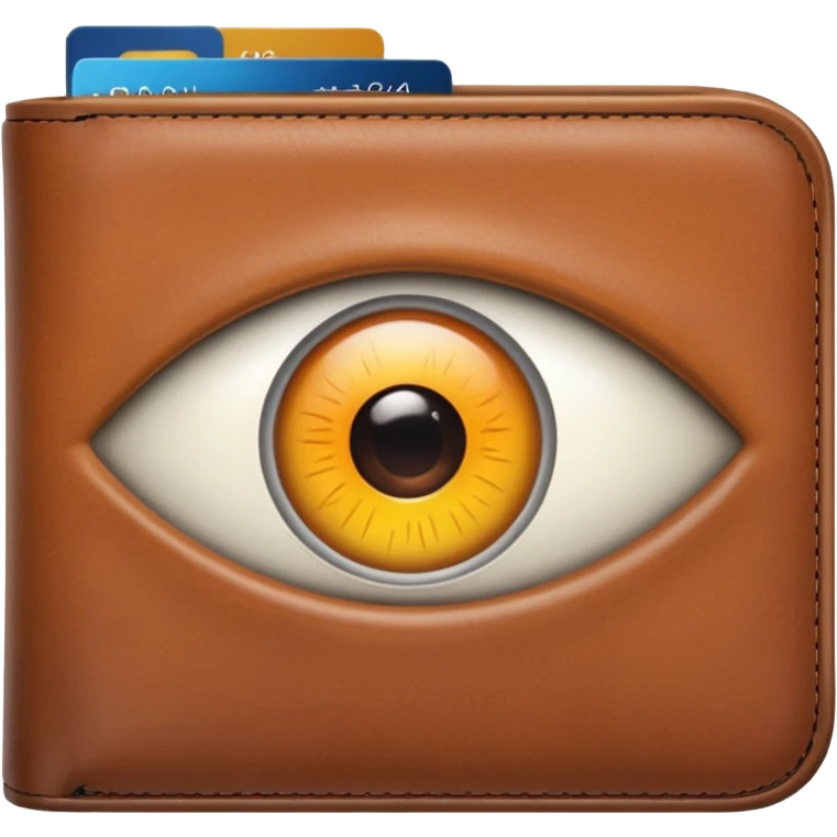 Eye in a wallet emoji
