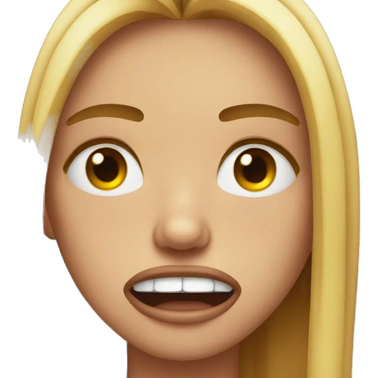 Crying tears and throbbing in the lip emoji character  emoji