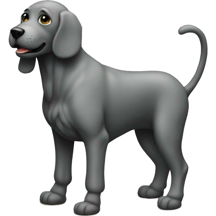 Black standing on 4 legs emoji