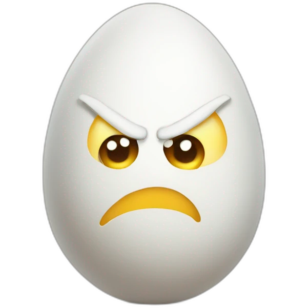 Angry egg emoji
