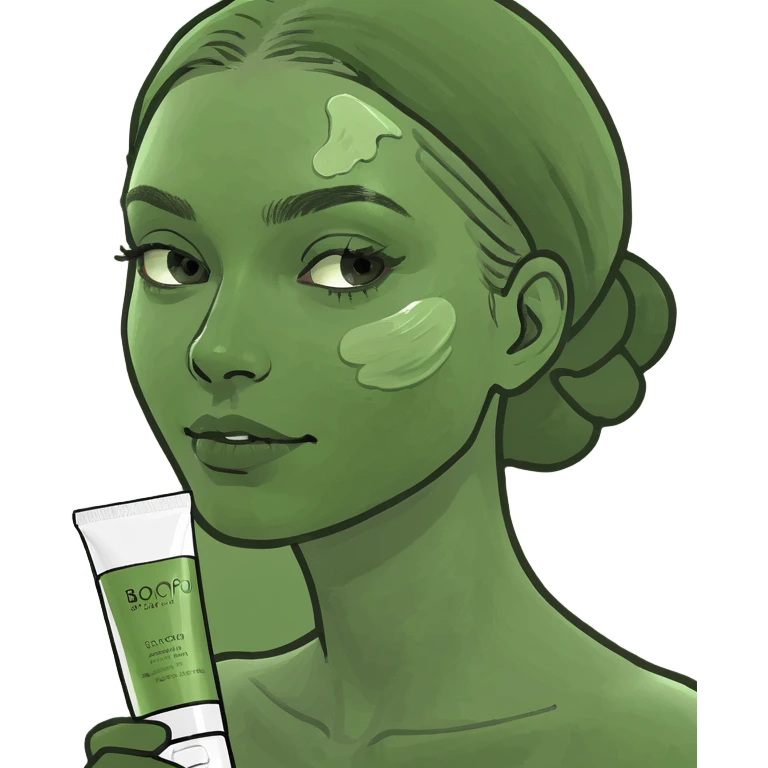 Girl doing skincare emoji
