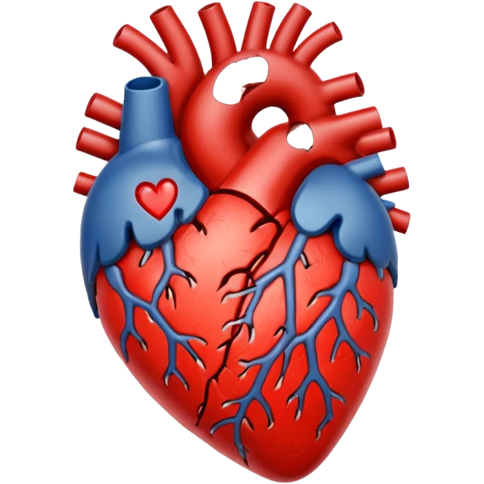 настоящее сердце склеенное emoji