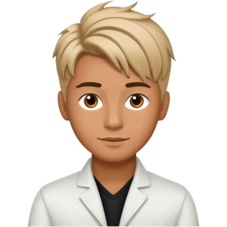 A beautiful boy salon hairstylist emoji