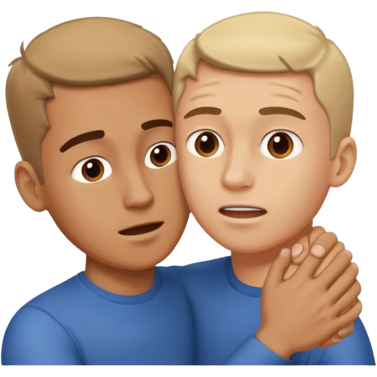 Light skinned man getting his head grabbed by a white hand emoji