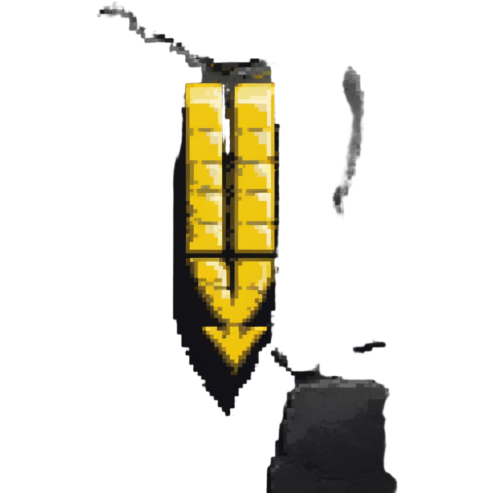 bright yellow arrow painted on stone, Camino de Santiago marker emoji