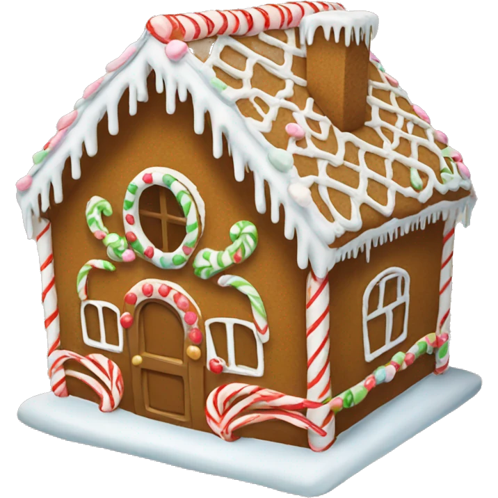 gingerbread house emoji