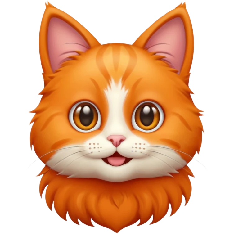 cute cat, simple and friendly, modern emoji style emoji