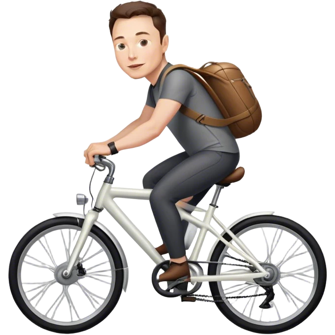elon musk riding bike emoji