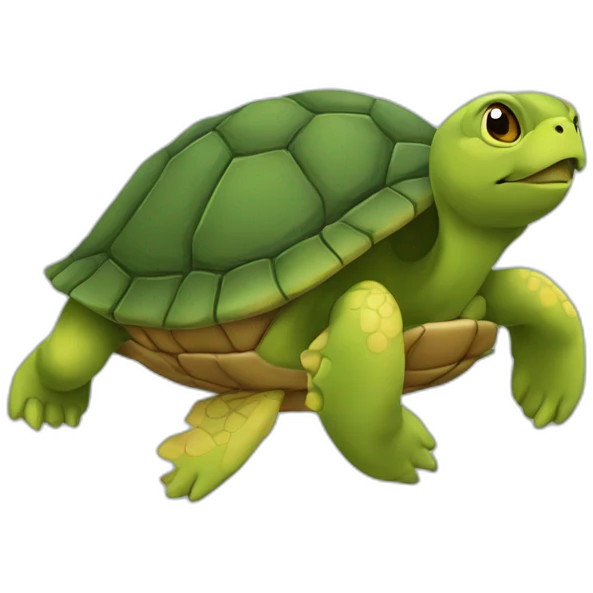 Tortue sur chat emoji