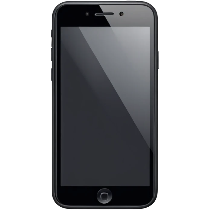 A modern smartphone with a clean screen and rounded edges, shown from the front. No interface, minimal detail emoji