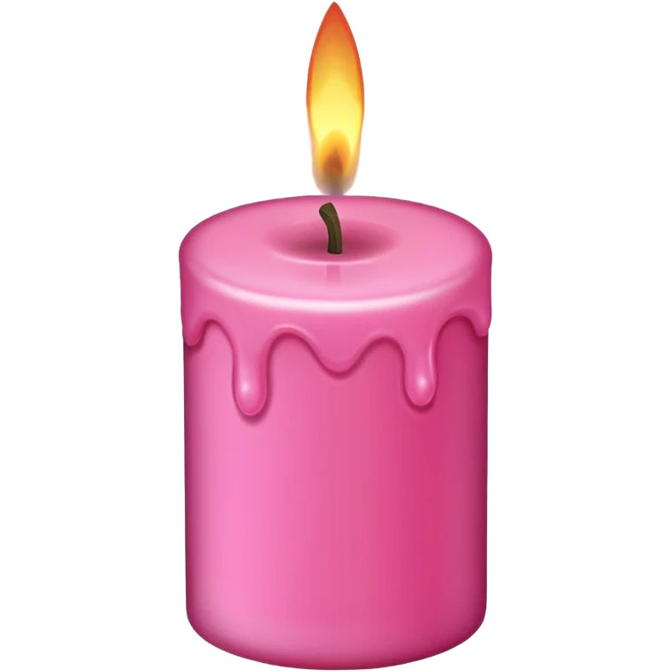 Pink candle emoji