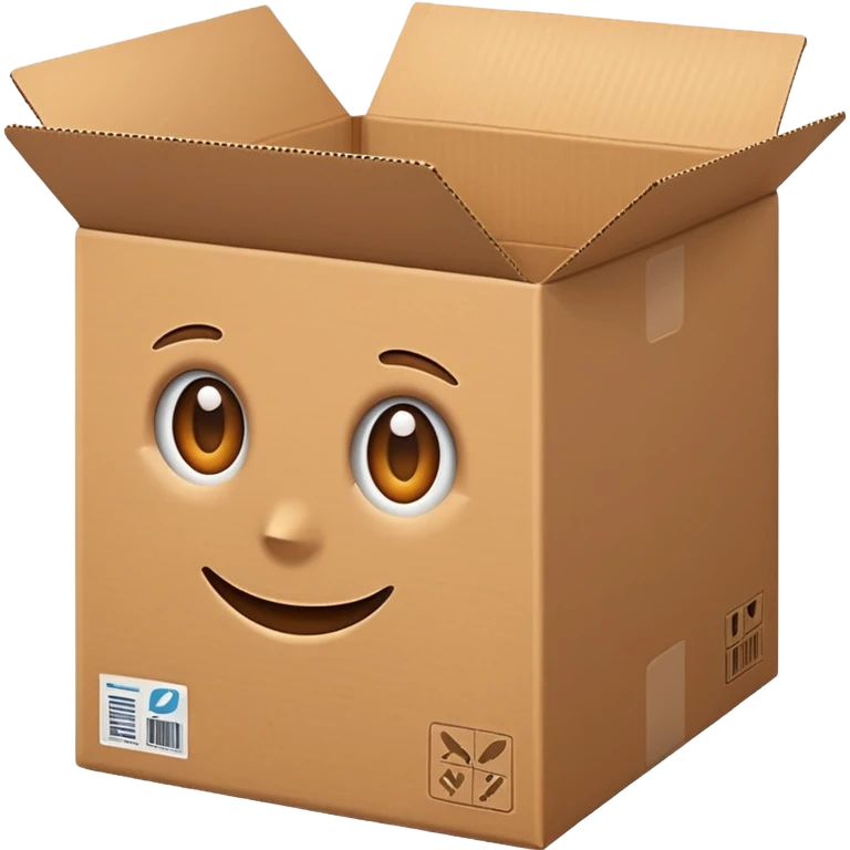 clean cardboard box  emoji
