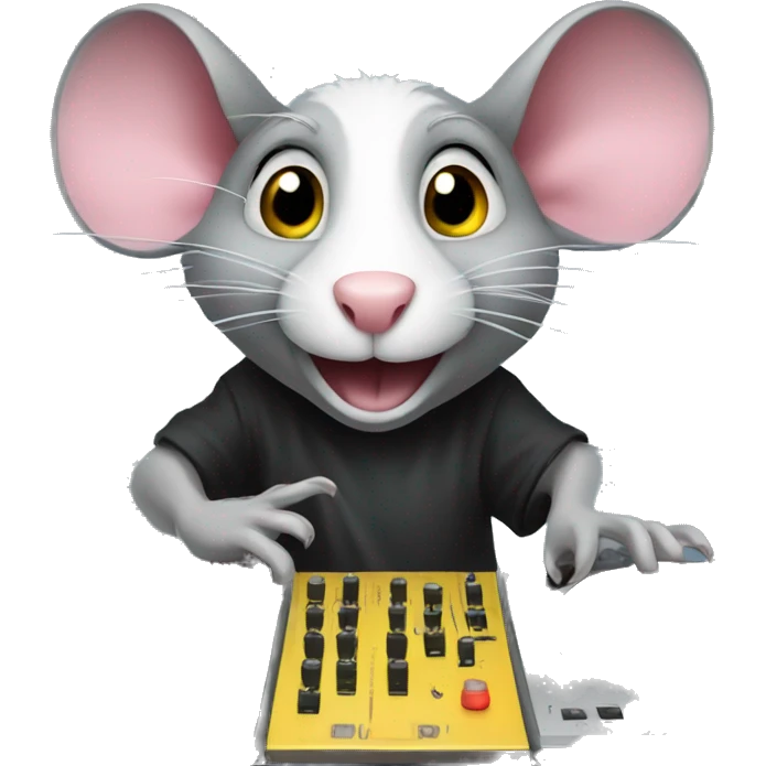 Rat djing emoji