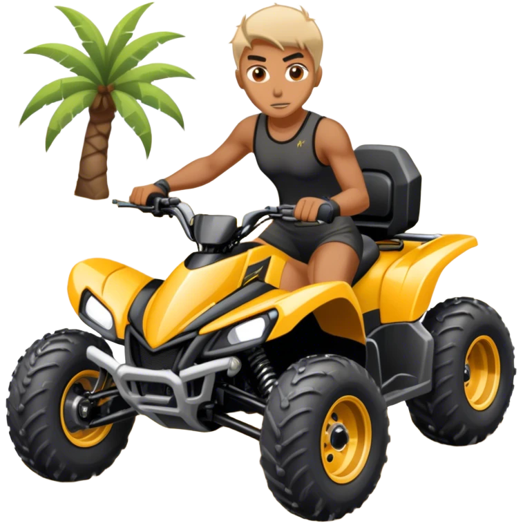 human on atv quad banshee front emoji